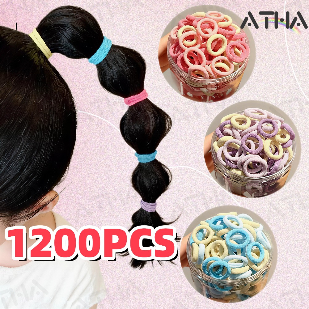Kit de Elásticos de Cabelo para Bebê Elástico de Cabelo Colorido Bebê Elástico de Cabelo Resistente