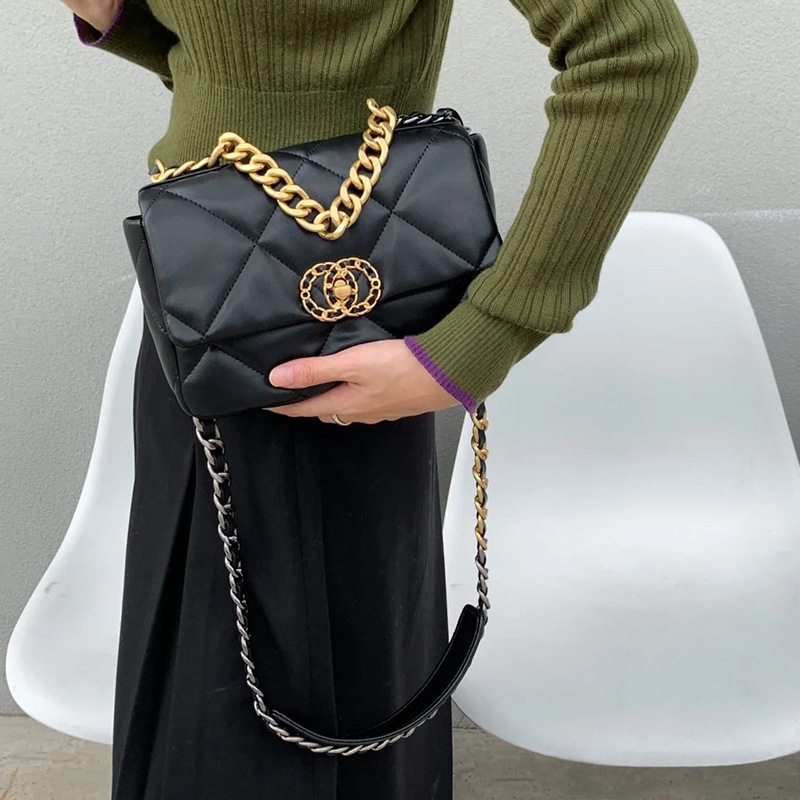 Nova moda couro genuíno saco do mensageiro senhoras Casual bolsa de ombro Material pele carneiro saco corrente DIY peque