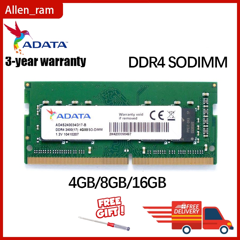 Adata DDR4 1.2v 4GB 8GB 16GB 2133MHz 2400MHz 2666MHz 3200MHz Notebook RAM SO-DIMM Memória LAPTOP Para