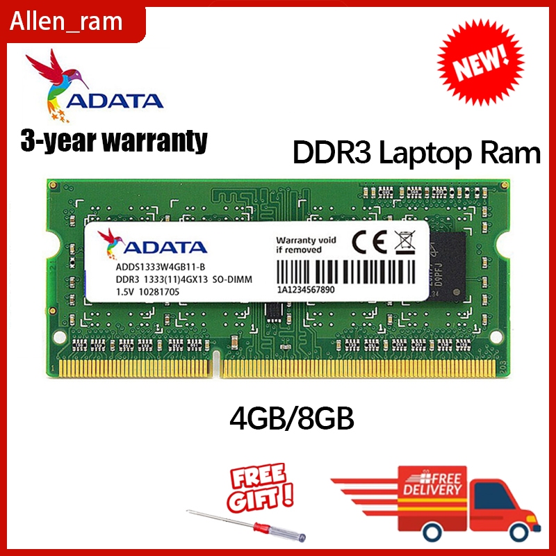 ADATA DDR3L ram 4GB 8GB DDR3 1066mHZ 1333MHz 1600MHz 1.5v Memória Para Laptop 8GB DDR3L 1600 1.35V Notebook