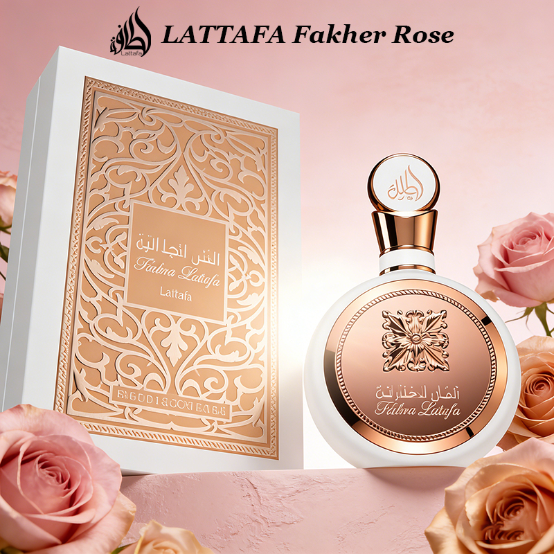 Perfume Árabe Lattafa Fakhar Rose Eau de Parfum Para Mulheres 100ML Perfume Feminino Lattafa