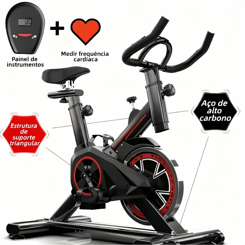 Bicicleta Bike Ergometrica Spinning Academia Fitness Profissional 120kg