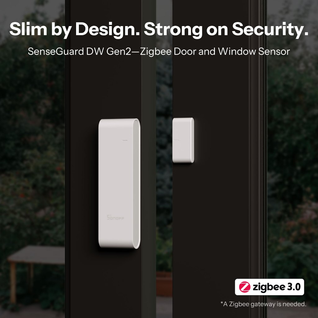 SONOFF SNZB-04PR2 Sensor De Porta/Janela Zigbee SenseGuard DW Gen2 Alertas De Violação De Segurança Ativa Automação Inte em Oferta na Shopee