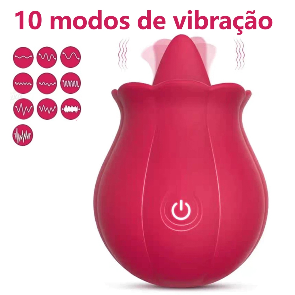 Vibrador Brinquedo Língua Otário Sucção Mamilos Femininos Rosa Estimulador Sem Fio Massageador Anal Clitóris