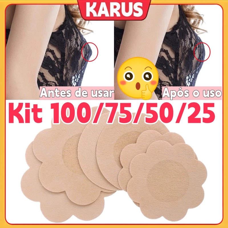 Kit Sutiã Adesivos Para Mulheres Mamilos Ultrafino 0,2mm Invisíveis Fita Adesiva/Protetor De Tampa Descartáveis