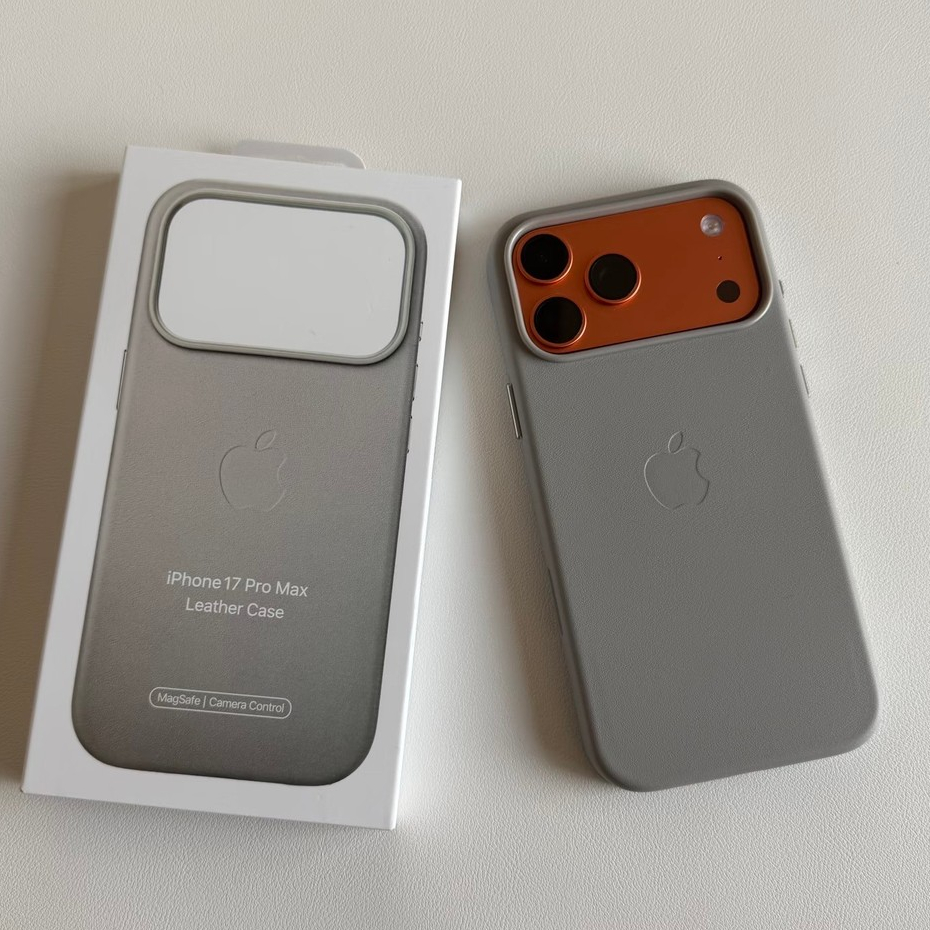 Capa De Couro MagSafe Original Para iPhone 17 Pro Max/16/15 Plus | Carregamento Sem Fio Da Animação Magnética Do Botão D