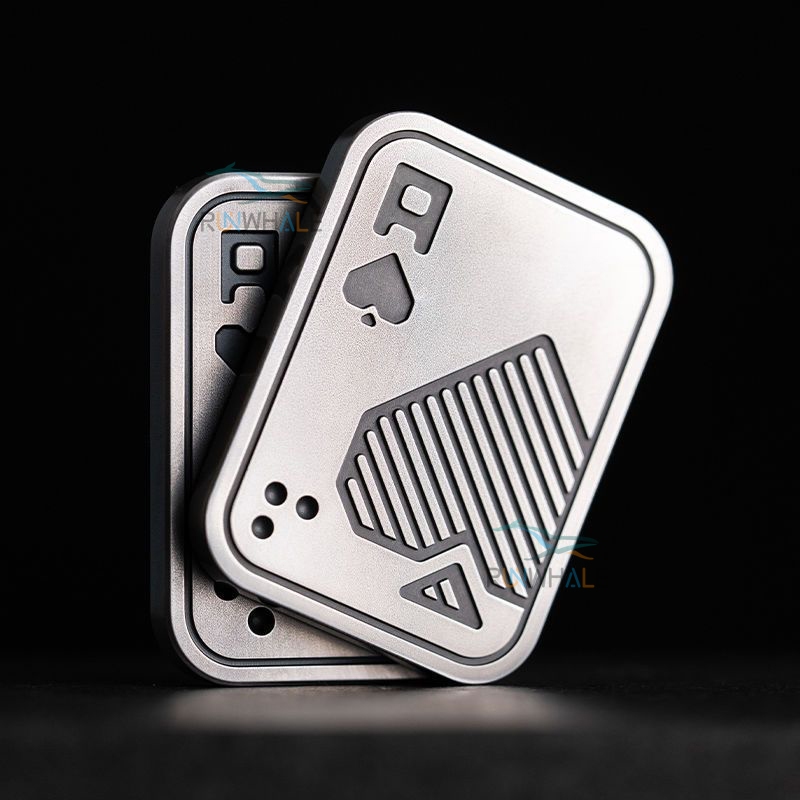 EDC Push Slider Metal Fidget Anti Estresse Brinquedos Adultos Dedo Spinner Poker Aliviar Ansiedade Brinquedo Portátil Po