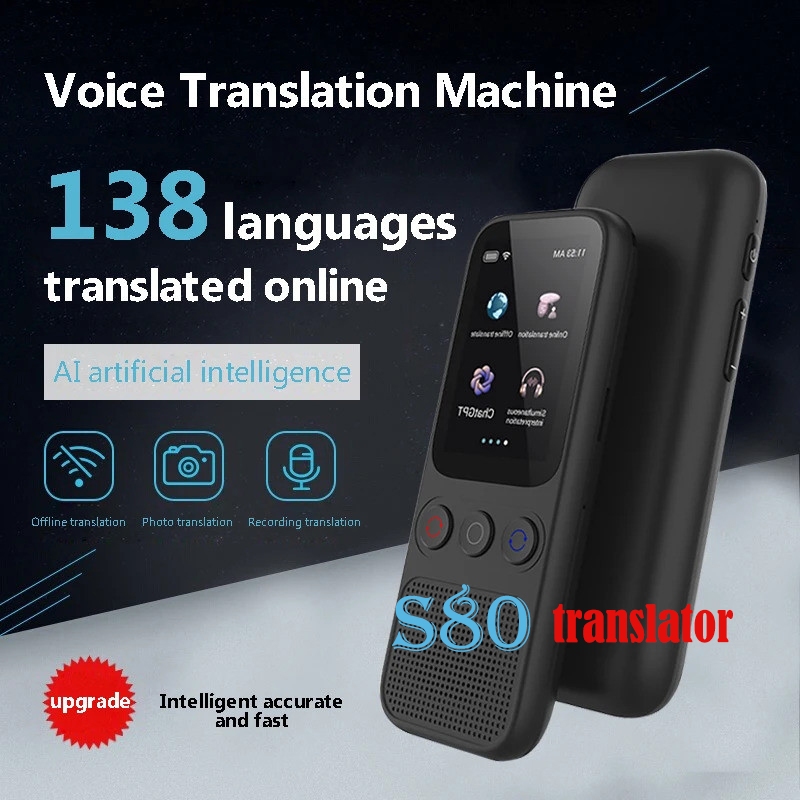 Tradutor De Idiomas Offline Voice Photo Tradução WiFi Portátil Dispositivo De 138 Para Viagens De Negócios