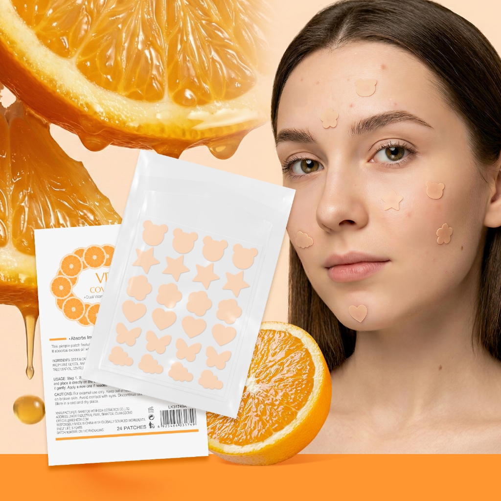 Adesivo Para Espinhas De Vitamina C LAIKOU-Hidrocolóide Com Ácido Salicílico E Óleo De Tea Tree , Ilumina Visivelmente A