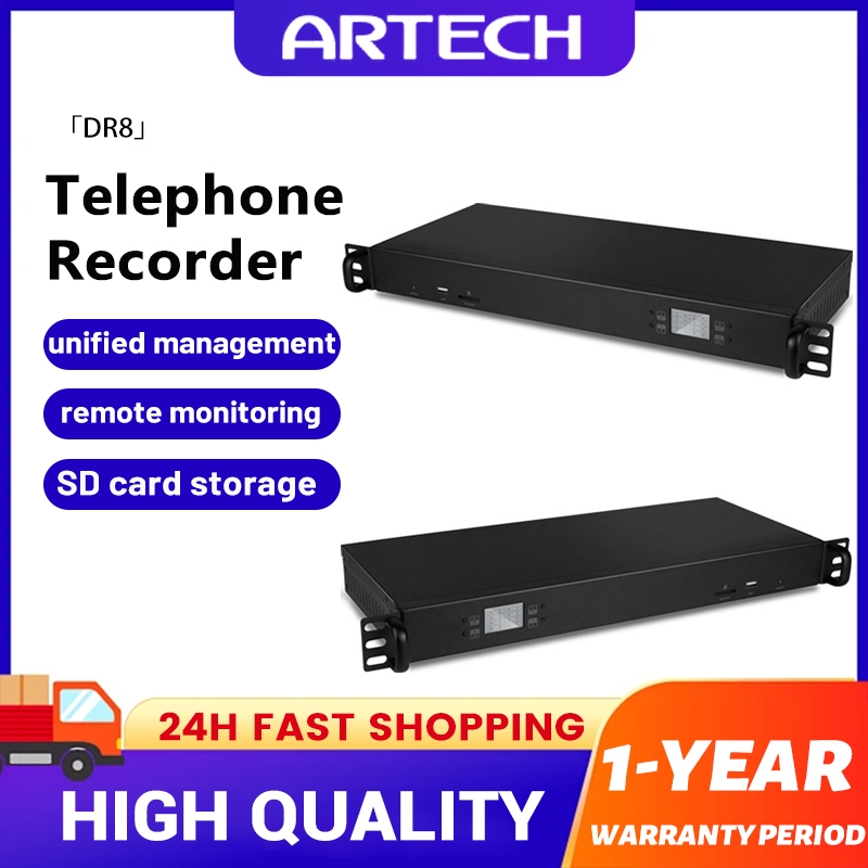Altek Equipamento De Gravação De Telefone De 8 Canais E 16 Montado Em rack Com Armazenamento De Disco Rígido 1T Para Ger