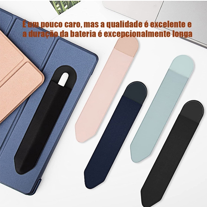 Couro Elástico Stylus Bolso Bolsa Acessórios Caneta Capa Adesiva Anexada Ao Caso