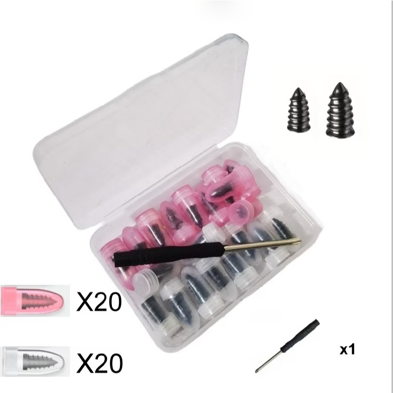 40 Kit De Pregos De Reparo De Pneus A Vácuo Universal Para Motocicletas e carros，Borracha Natural, Reparo Rápido
