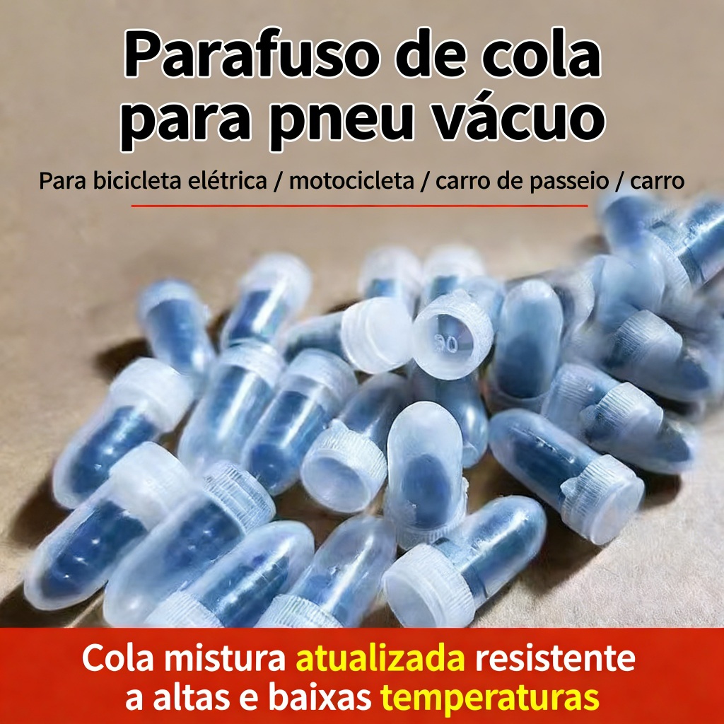 Kit 40 Parafusos Reparo Pneu Sem Câmara Universal Carro Moto + Chave Fenda — imagem 2 de 2