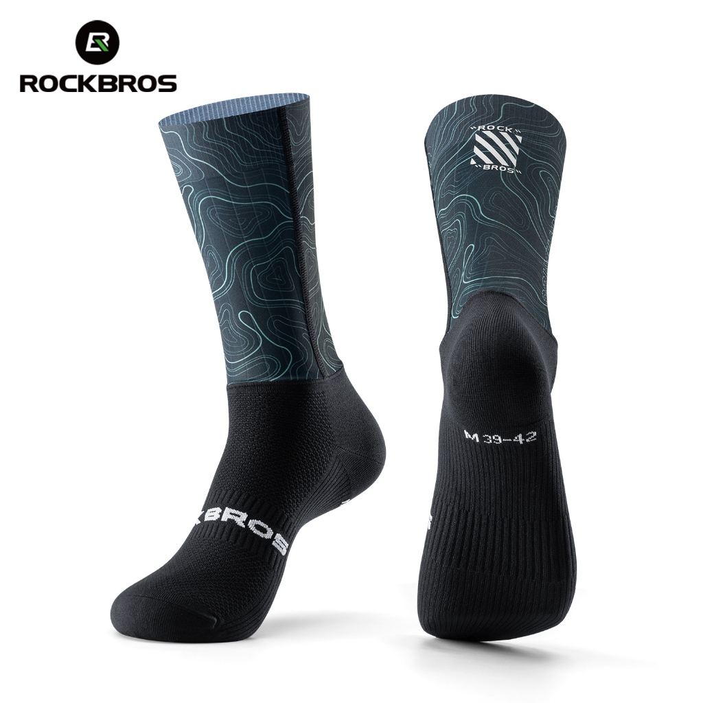 ROCKBROS Meias De Ciclismo Bicicleta De Secagem Rápida Antiderrapantes Respiráveis De Alta Elasticidade E Absorção