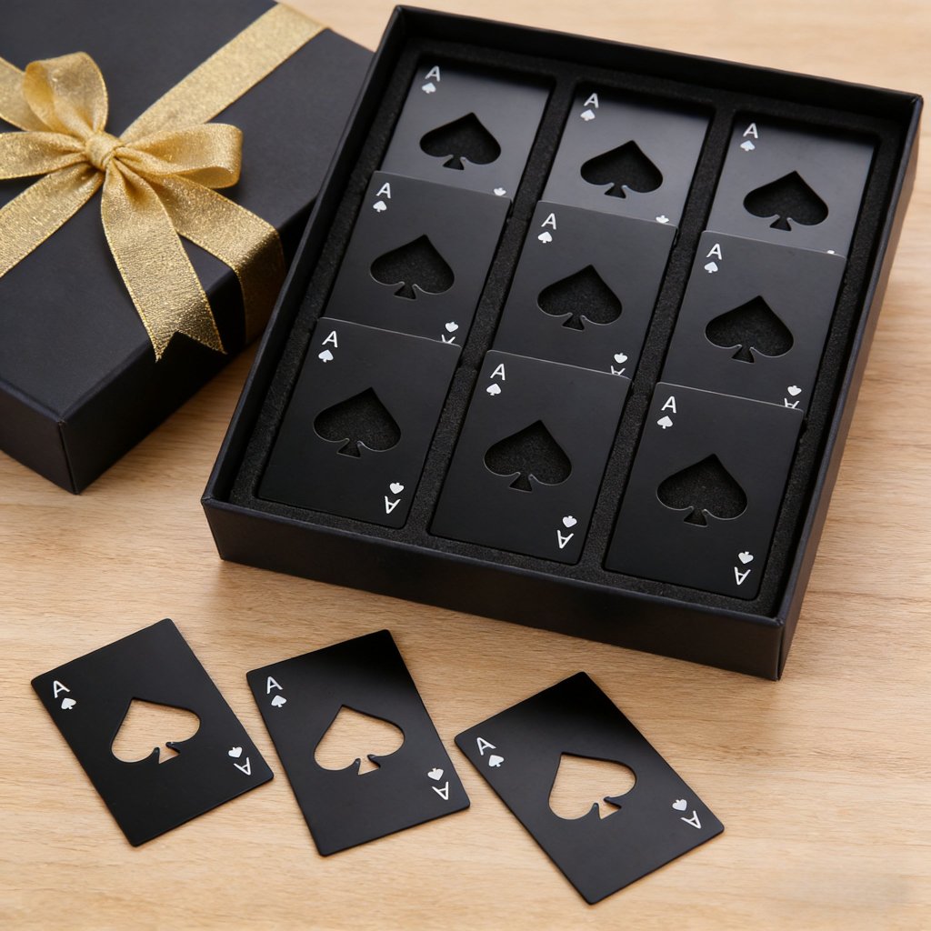 Abridor De Garrafa Aço Inox Carta De Baralho Naipe Espada 10, 20 ou 30unidades em Oferta na Shopee