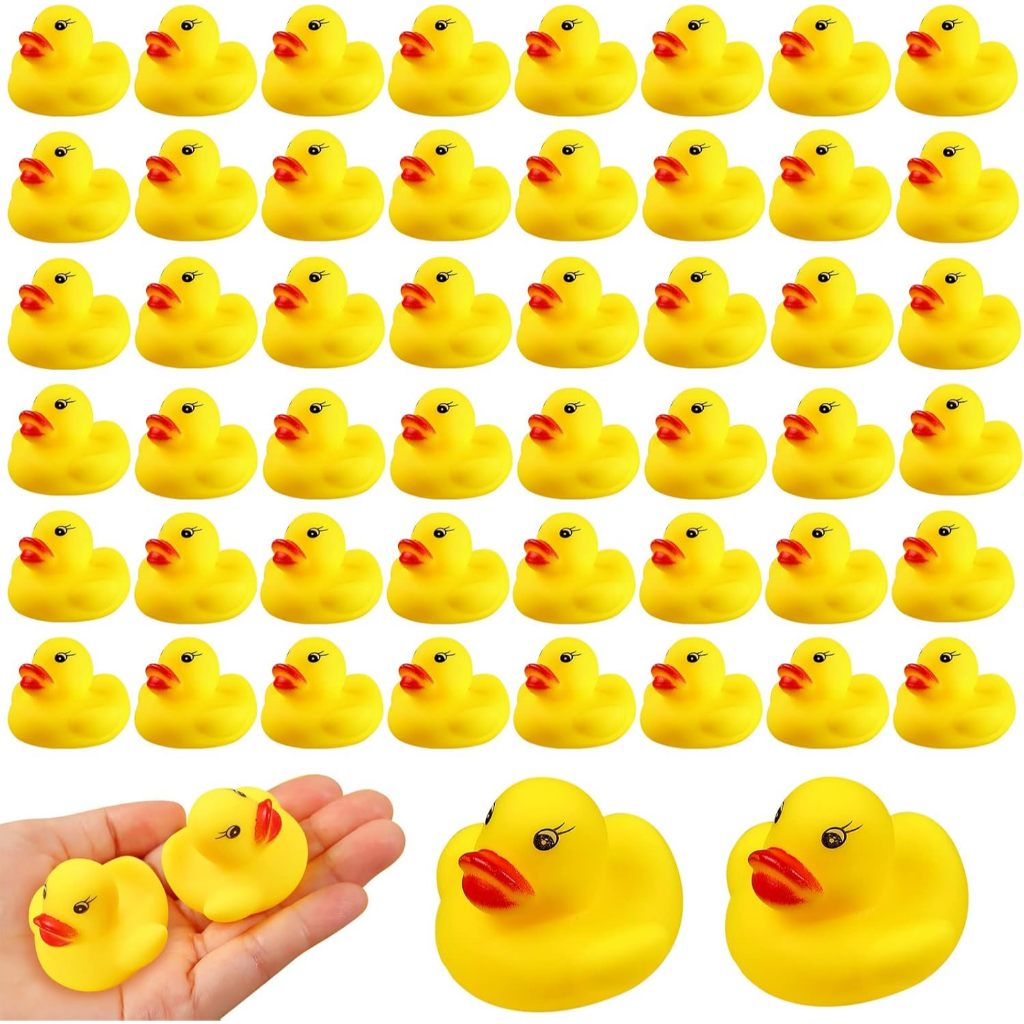 1 Pçs Mini Patos De Borracha Pato Flutuador Em Massa Brinquedo De Banho Do Bebê Chuveiro Verão Praia Piscina Jogos De Fe