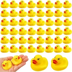 1 Pçs Mini Patos De Borracha Pato Flutuador Em Massa Brinquedo De Banho Do Bebê Chuveiro Verão Praia Piscina Jogos De Fe