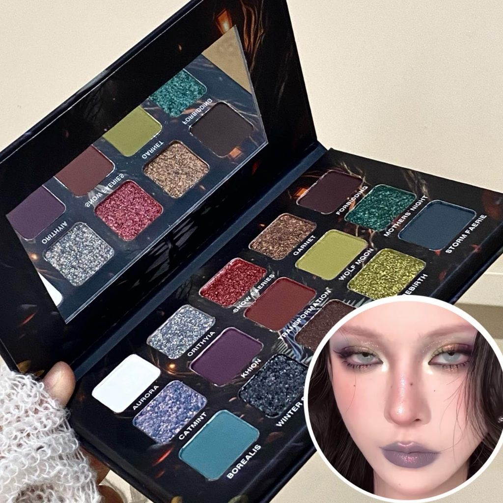 Paleta De Sombras De Anime Palace De 15 Cores : Acabamentos Foscos E Perolados Para Maquiagem Punk Cosplay em Oferta na Shopee