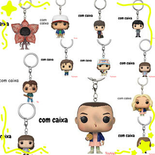 Novo Chaveiro Stranger Things Eleven Dustin Steve Robin Demogorgon Farpa Para Mochila Pingente em Oferta na Shopee