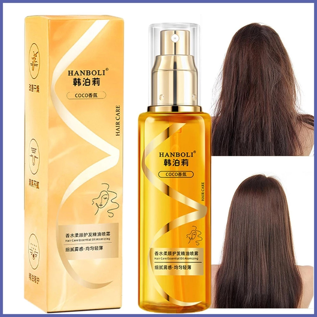 100ml Premium Inofensivo Cabelo Óleo Spray Perfumado Profundamente Encaracolado Cabelo Hidratante Condicionador em Oferta na Shopee