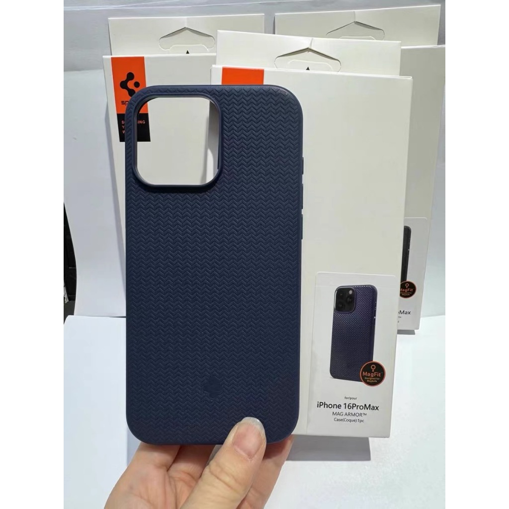 Luxo Spigen Liquid Rugged Armor Capa Magnética Para iPhone 17 16 15 14 13 Pro Max Plus Matte TPU Carregamento Sem Fio An