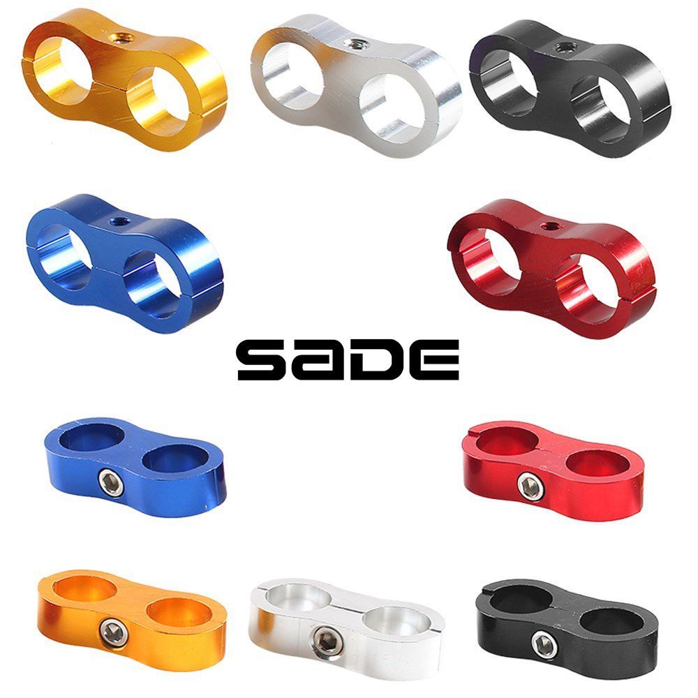 SADE Universal Kit Separador De Linha De Alumínio Boleto Óleo Combustível Mangueira Tubo Braçadeira AN4 AN6 AN8 AN10
