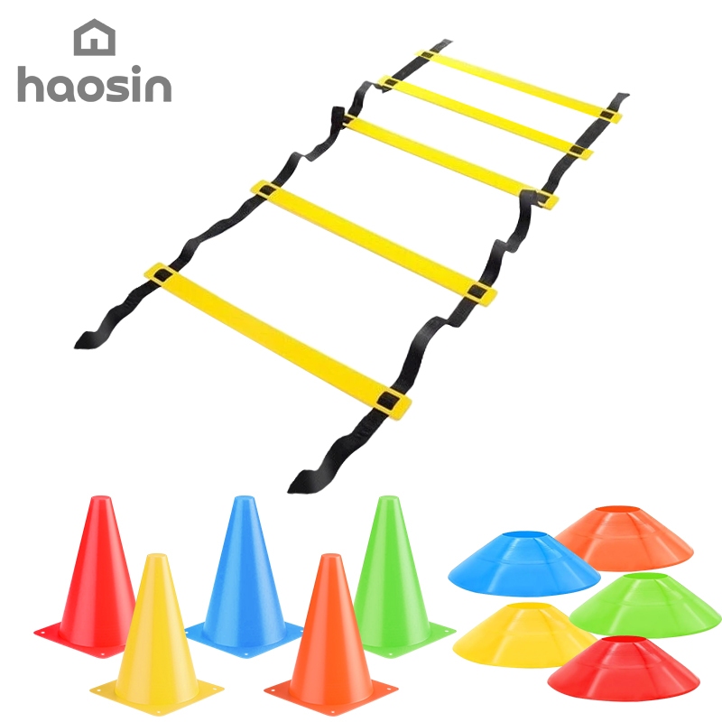 haosin Kit 11 De Treinamento De Agilidade Funcional : 5 Chapéus + 5 Cones E Escada-Perfeito Para Futebol