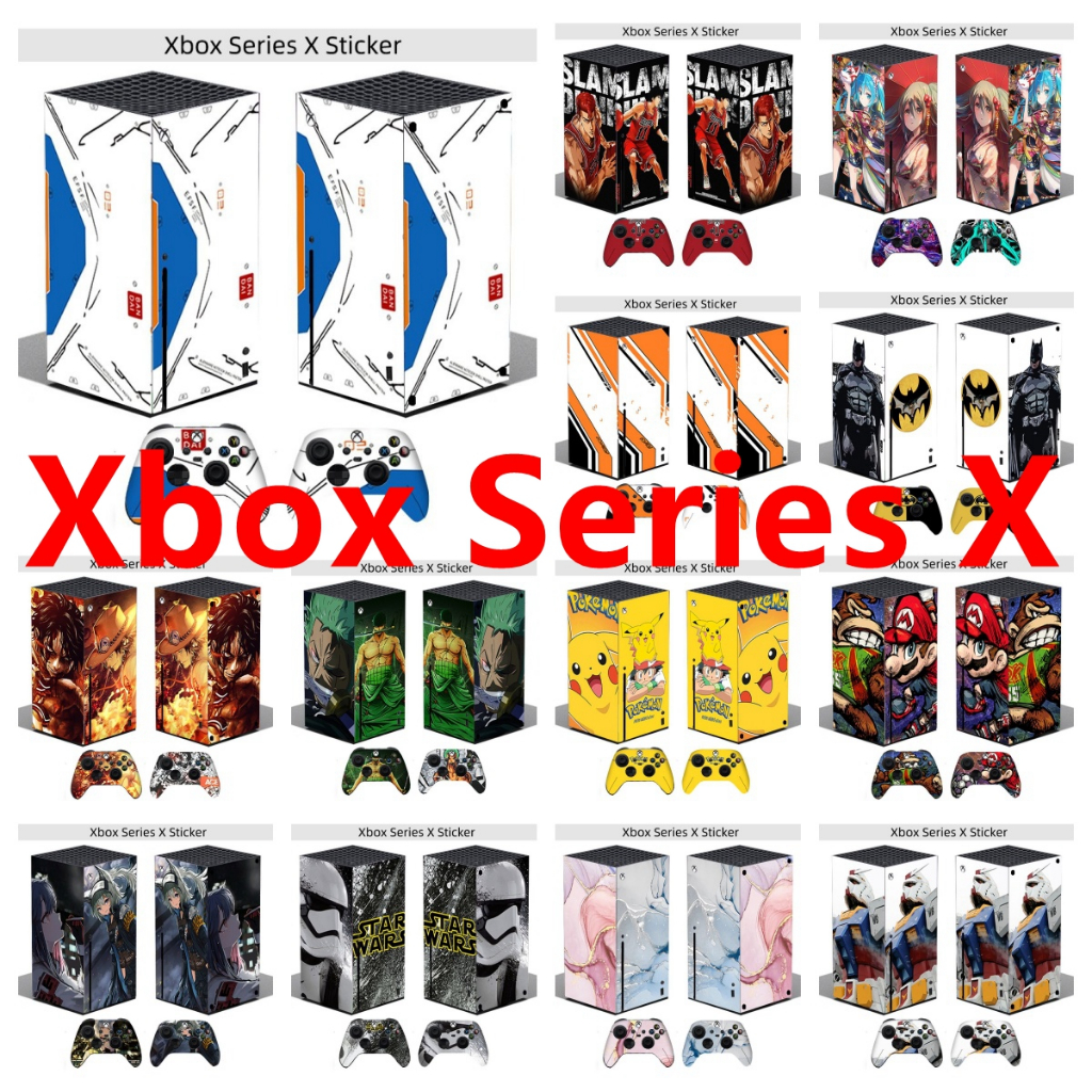 Adesivo De Pele De 28 Cores Compatível Com Decalque De Vinil Microsoft Xbox Series X Pretty Pattern Conjunto Completo De