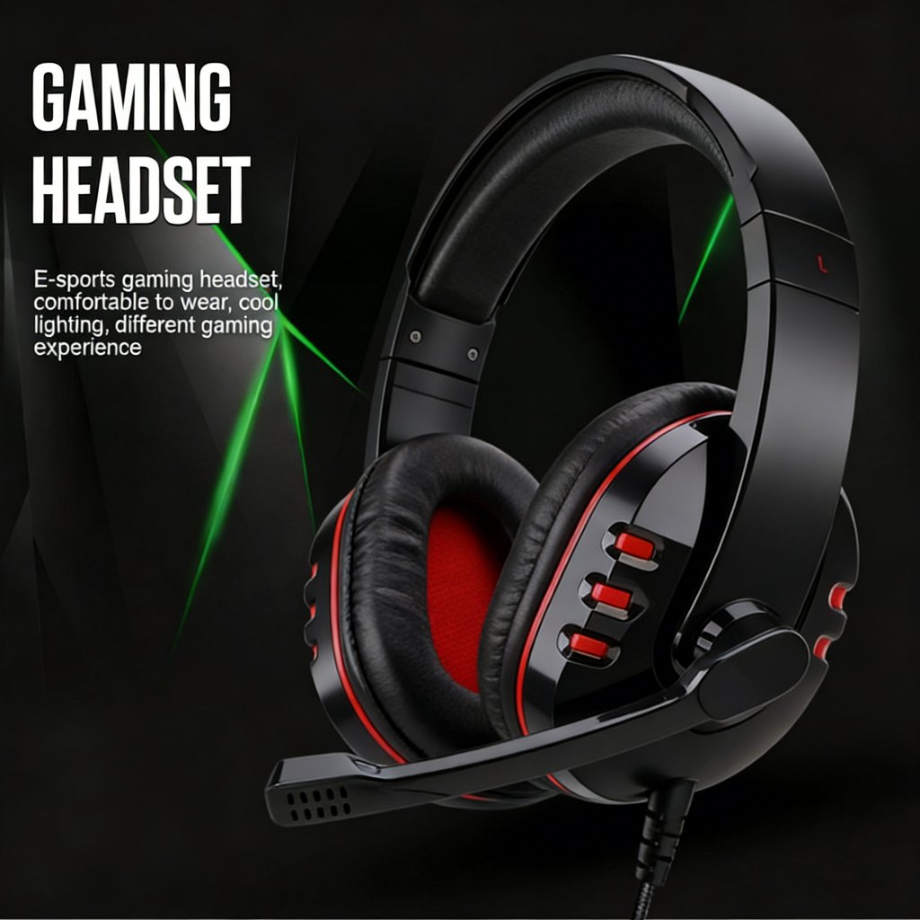 Headfone Gamer Fone de Ouvido GL-7900 Rgb Headset Gamer - Gaming Fone de Ouvido Com Fio