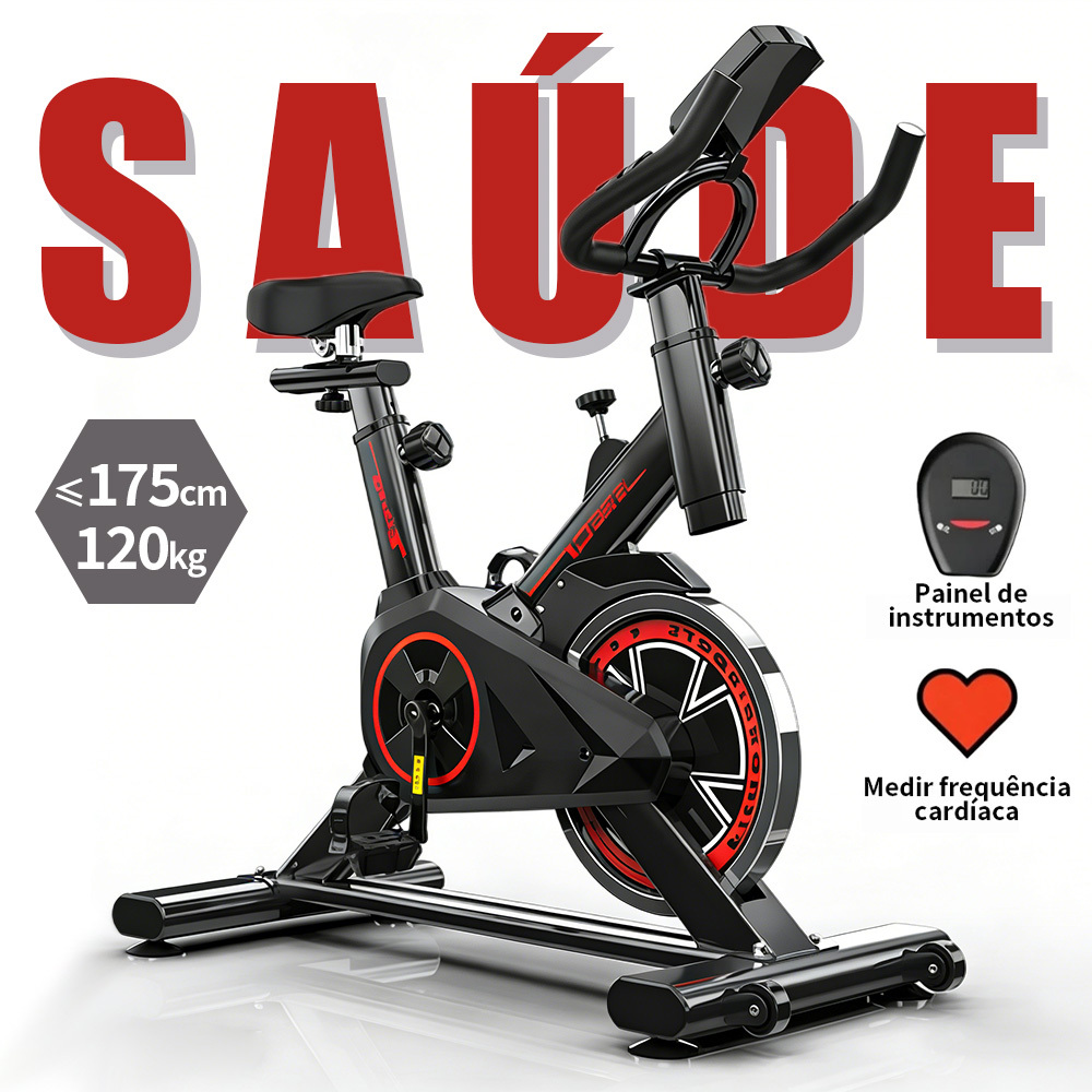 Bicicleta Bike Ergometrica Spinning Detecção De Frequência Cardíaca Academia Fitness Profissional 120kg
