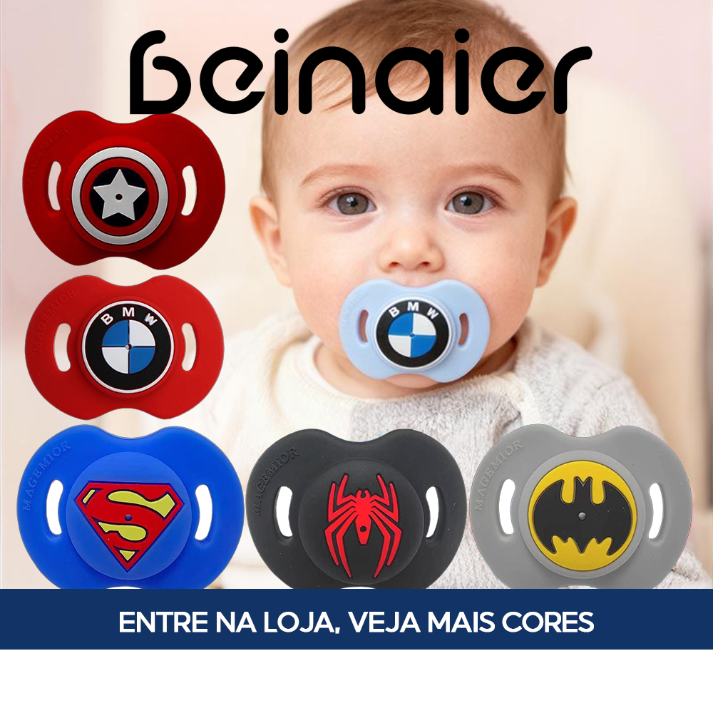 Chupetas para bebês, chupetas fofas com desenhos animados, presentes de aniversário