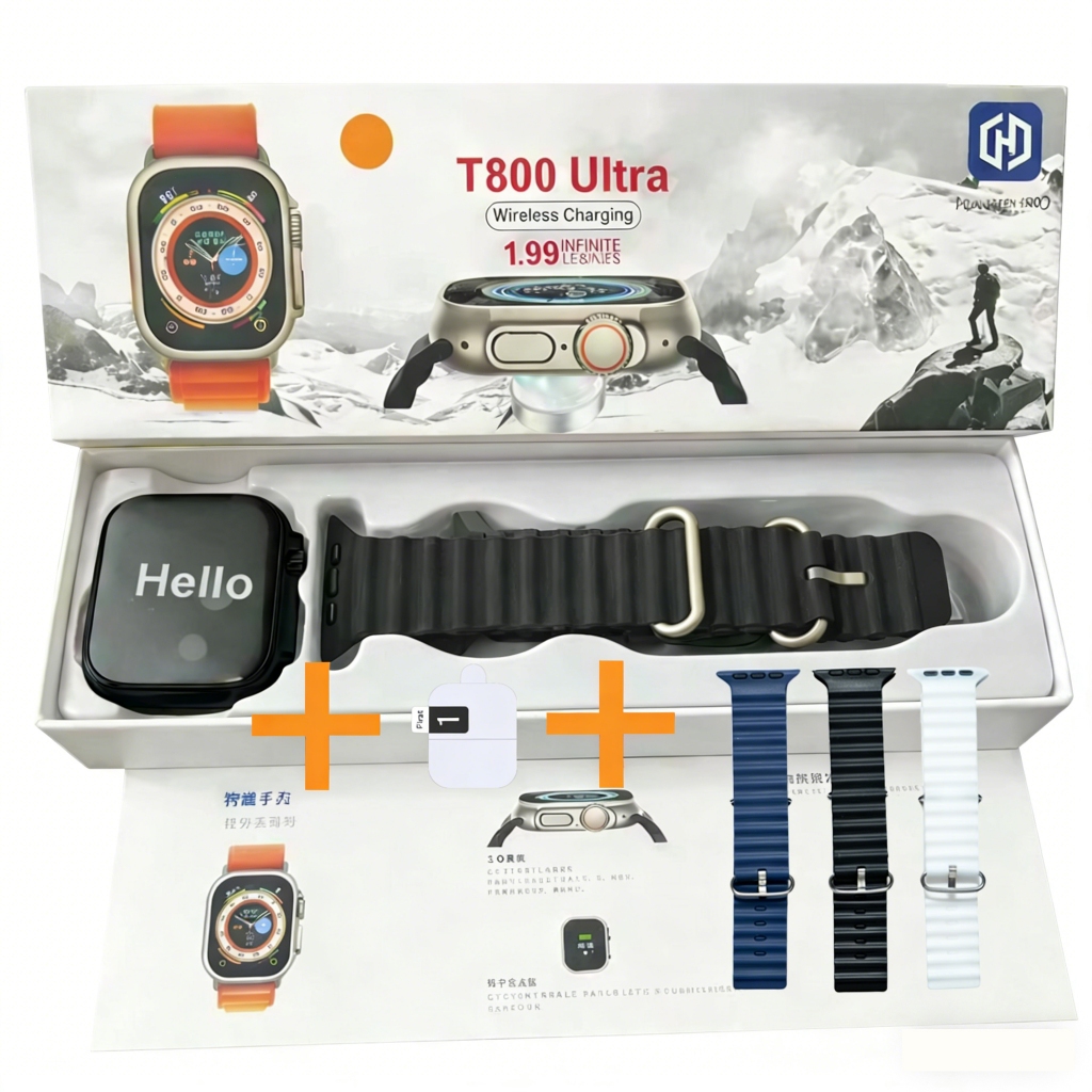 2026 T900 Pro Latest Smartwatch Series 10 2,19 Inches Wireless Charger for Blood Pressure Measurement 49MM