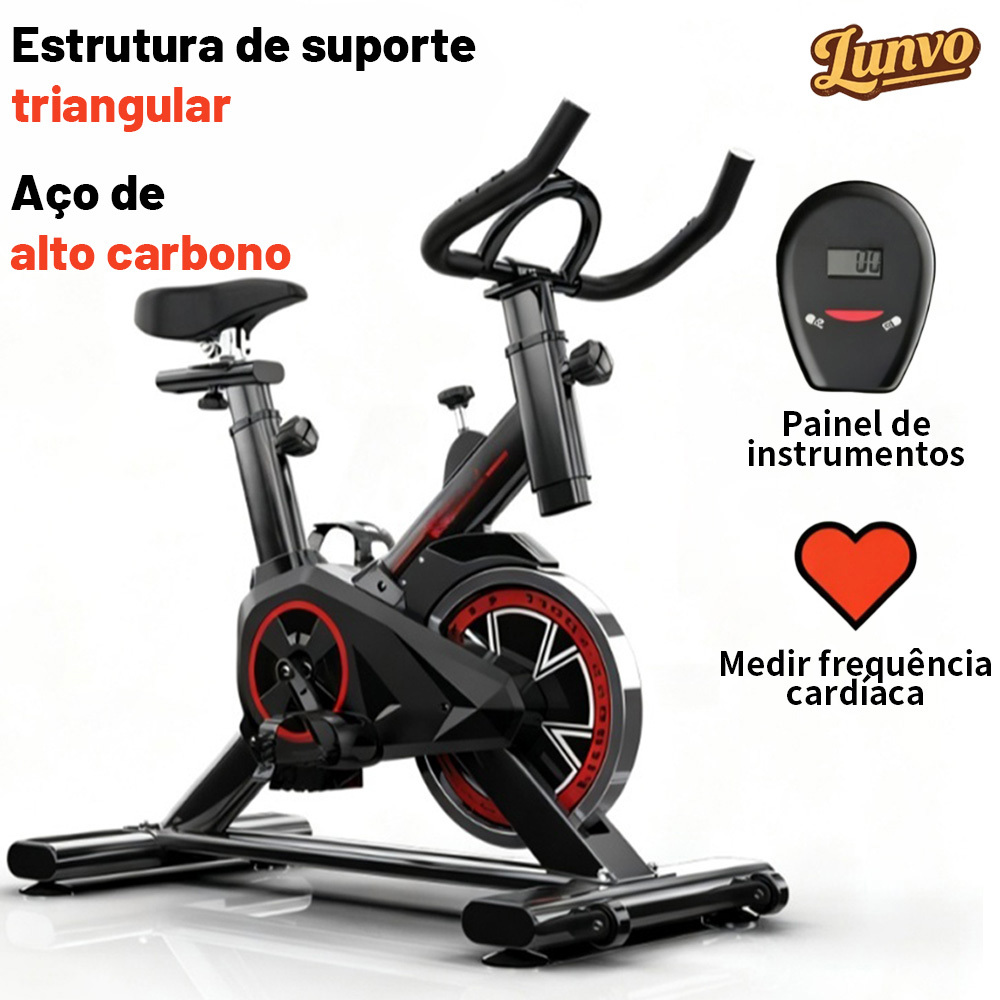 Bicicleta Bike Ergometrica Spinning Detecção De Frequência Cardíaca Academia Fitness Profissional 120kg