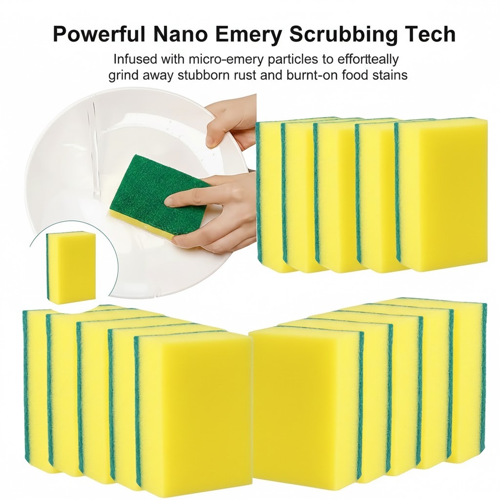 20/30 Pçs Nano Esponja De Esmeril Para Remoção De Ferrugem De Pote Com Energia Mágica Limpa Manchas De Cozinha Verão Chu em Oferta na Shopee