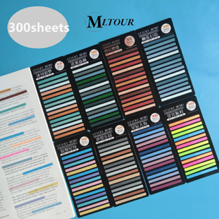 300 folhas Ultra-finas transparentes notas pegajosas etiqueta de índice pegajoso adesivos coloridos de alta aparência em Oferta na Shopee