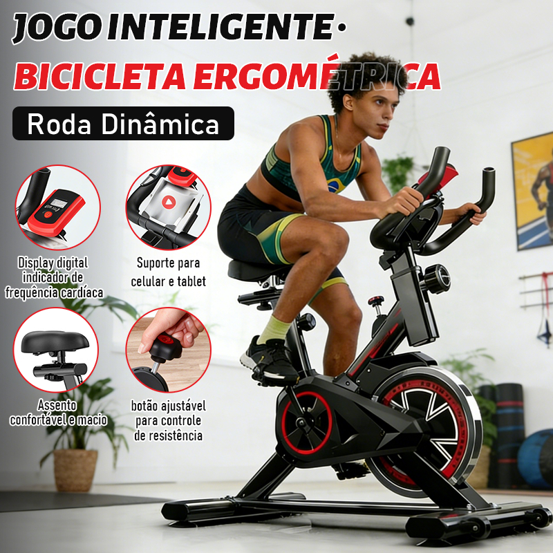 Bicicleta Bike Ergometrica Spinning Detecção De Frequência Cardíaca Academia Fitness Profissional 120kg