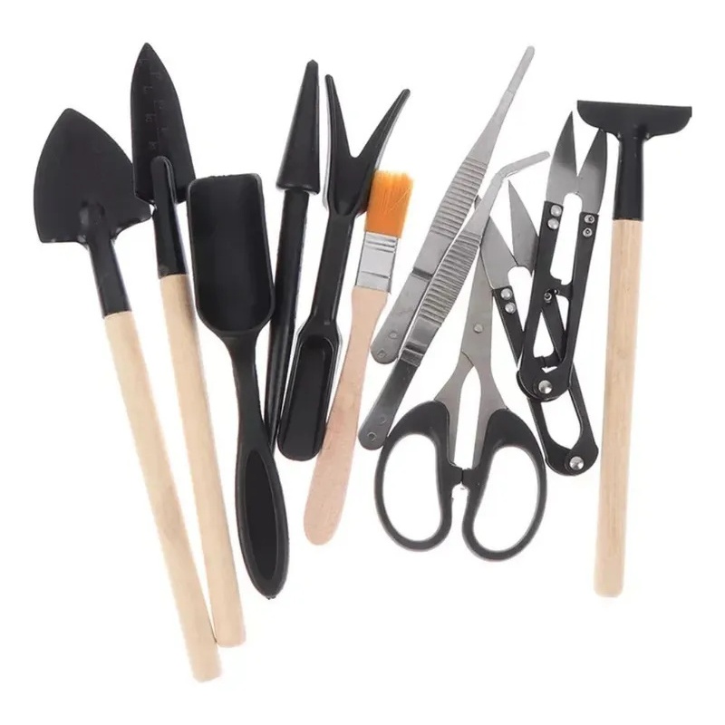 Kit 13pc Ferramentas Jardinagem Para Mini Suculenta Bonsai