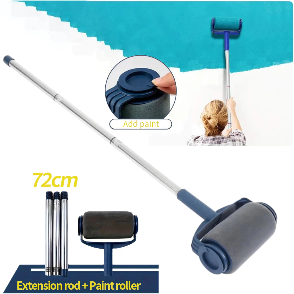 Kit Rolo de Pintura 6 Polegadas com Cabo 72cm para Pintar Parede