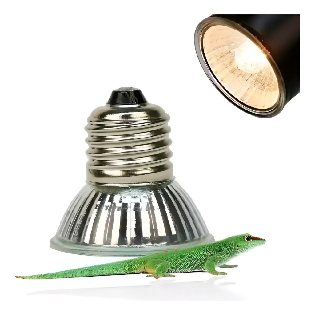 Lâmpada UVA+UVB 50W/75W Répteis - Aquecedor com espectro completo para tartarugas e lagartos