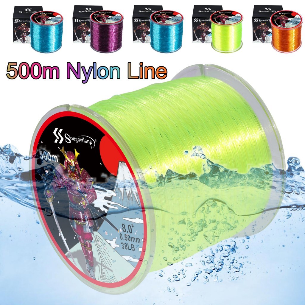 Linha De Pesca Sougayilang 500M 7 Lbs-38Lb De Nylon Forte Para Em Água Doce