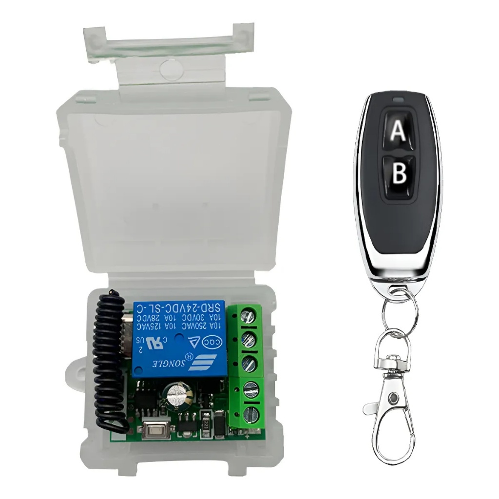 Módulo Rele Rf 433mhz 1ch 12v + Controle Remoto 12v