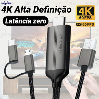 LD36 HDMI USB C Adaptador 4k 2 Em 1 Conversor Para Dispositivo Android Compatível Com, tipo-c, HD, zero latência