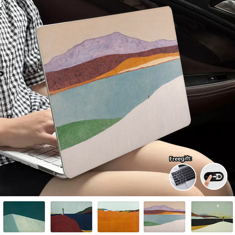 Capa De Impressão De Paisagem Minimalista Para 2026 Macbook Neo A3404 Pro M5 A3434 Air13.6 M5 A3449 M4 A3240 Air15 M5 A3
