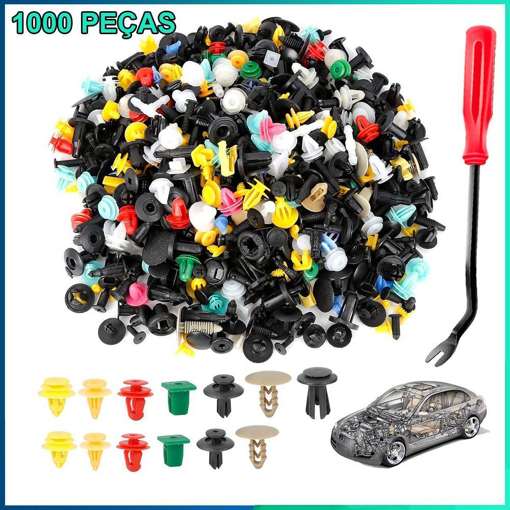 Presilhas Grampo Automotiva Universal 100/190/1000 Peças Completo em Oferta na Shopee