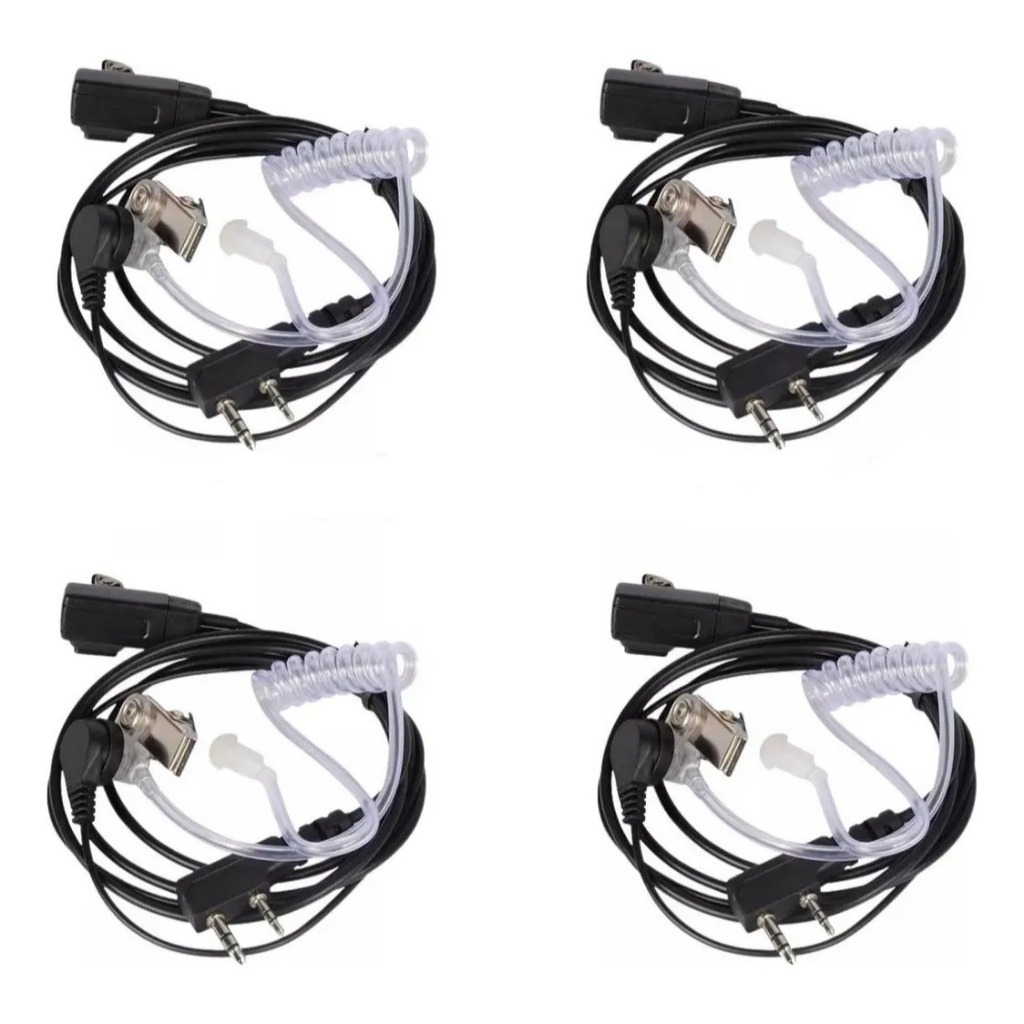 Combo 4 Fone De Ouvido Para Radio Baofeng 777s Promoçao + Nf em Oferta na Shopee