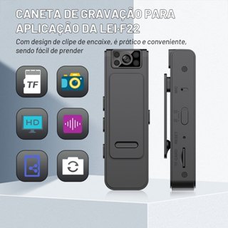 Mini Câmera Portátil HD 1080P Com Clipe Traseiro Design WiFi Gravadores De Vídeo De Visão Remota em Oferta na Shopee
