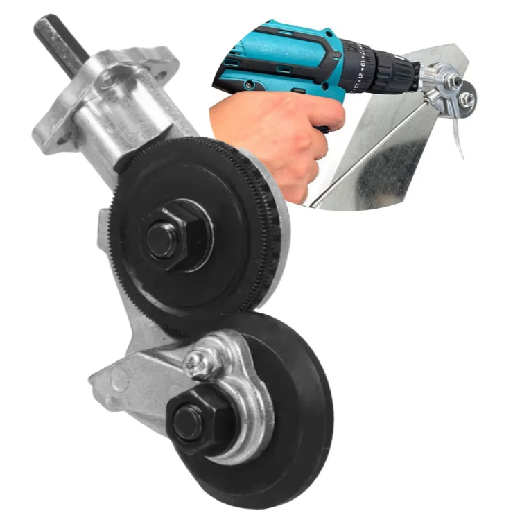 Adaptador De Corte Para Parafusadeira Furadeira Cortar Chapa Calhas Metal Alumínio Conector Com Acessório em Oferta na Shopee