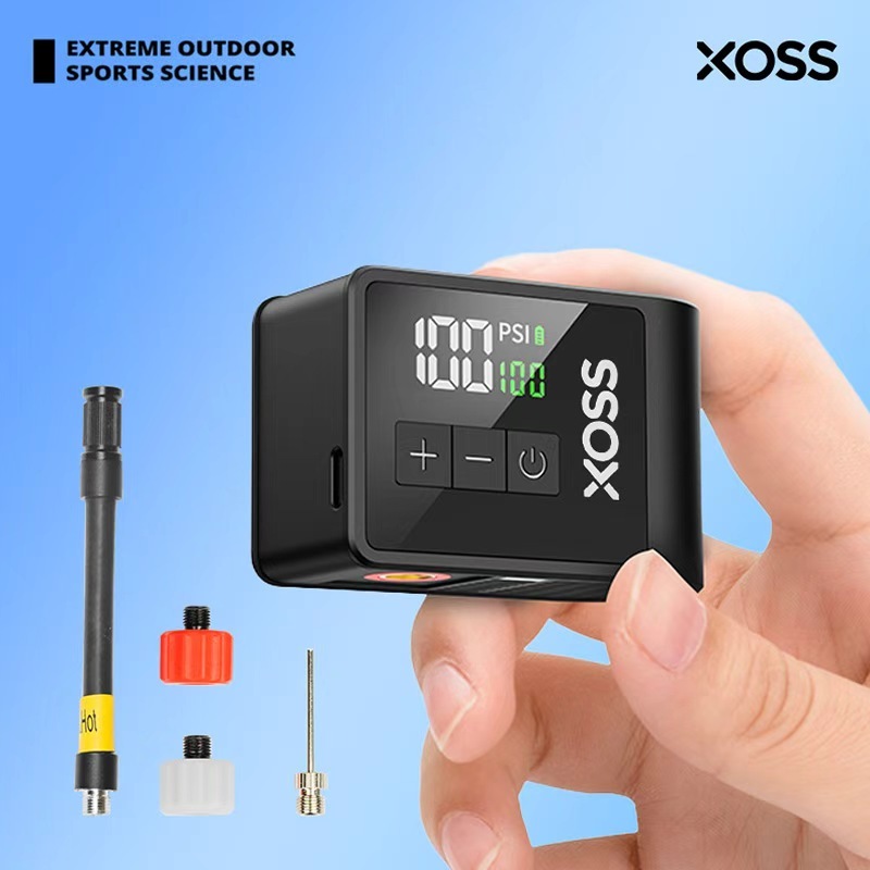 XOSS AirCube Bomba De Bicicleta Elétrica 120PSI Compressor Mini Ar Portátil Recarregável Pneu Inflator Para Bola