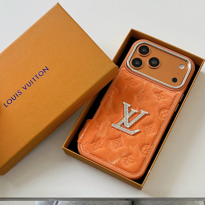 Com Uma Linda Caixa De Presente Etiqueta De Marca De Moda Capa De Couro De Luxo Para iPhone 17 16 15 14 13 Pro Max em Oferta na Shopee