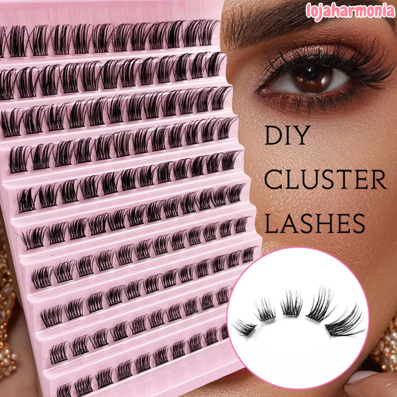 200 Clusters De Cílios Diy Únicos 40D-Extensões Finos Naturais C Curl , 8-16 Mm , Fáceis De Usar-LJ em Oferta na Shopee